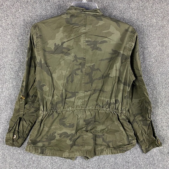 Buffalo‎ David Bitton Military Jacket Women's Medium Camouflage 100% Cotton - Picture 8 of 9